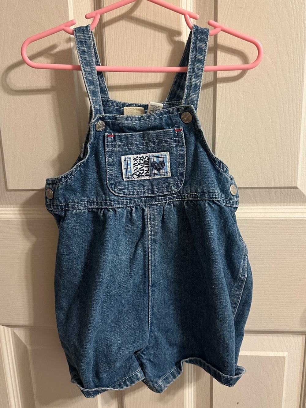 Jean short overalls